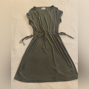 Anthropologie Green Mini Dress